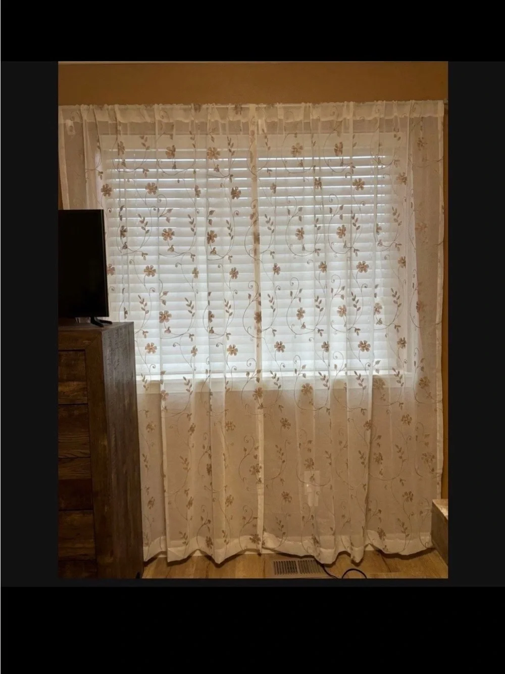 jcpenney Sheer Embroidered Floral Window Panel